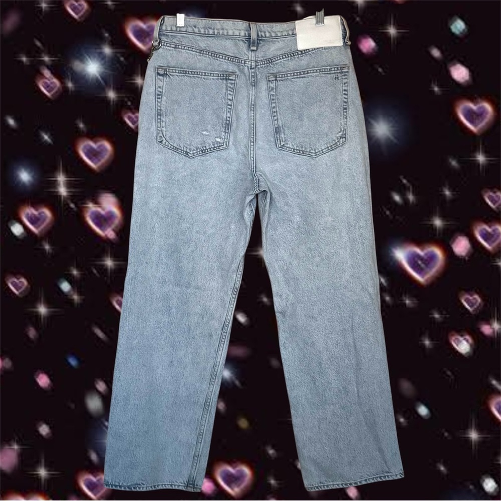 Rag And Bone Ruth Super High Rise Chain Jeans Sz 30 90s Denim Pants Grunge - Picture 3 of 16